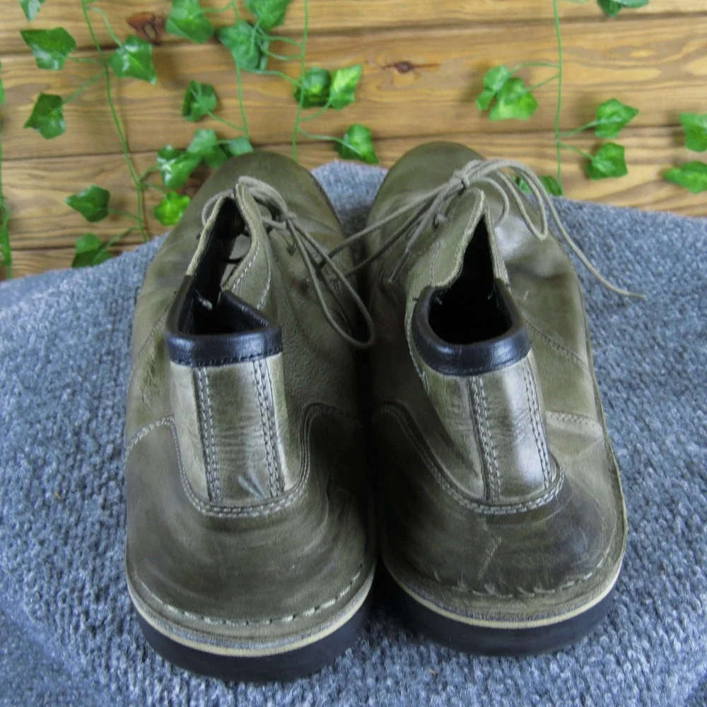 Steve Madden Hestonn 667 Men Gray Leather‎ Chukka Boots Size 11.5 Lace Up Casual